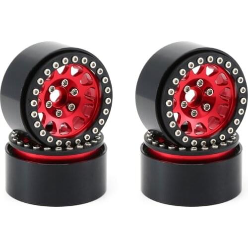 4PCS 1.9 Metal Beadlock Wheel Rim for 1:10 RC Crawler Traxxas Hsp Redcat Rc4wd Tamiya Axial Scx10 D90 Hpi Tire Accessories