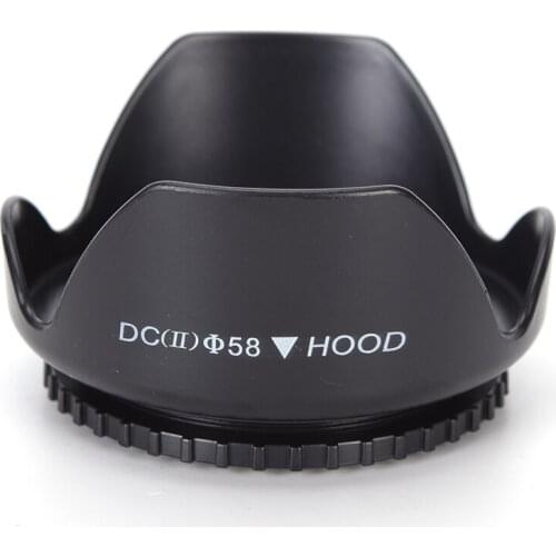 58mm Flower Lens Hood Screw Mount Camera Hood For Canon Camera Equipment Universal