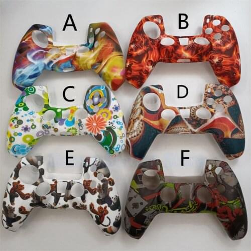 6PCS Multicolor Style Soft Silicone Protective Cover For Sony Playstation 5 PS5 Controller Silicone Protective Cover Accessories
