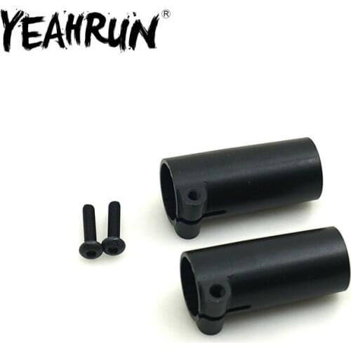 YEAHRUN 2PCS Metal Rear Axle Shaft Adapter for 1/10 RC Crawler Axial SCX10-II AX90046 Parts