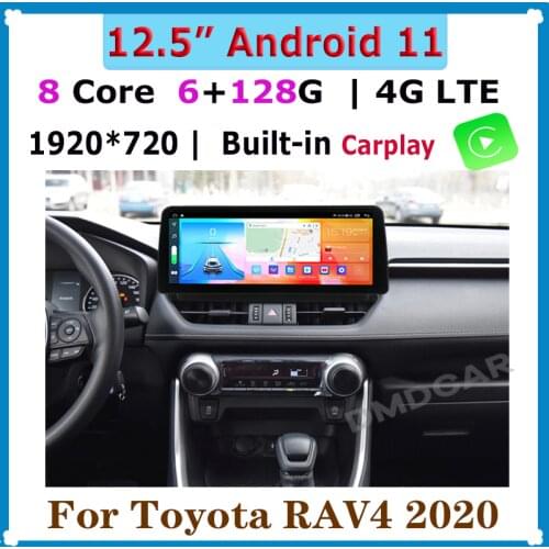 12.3" 8Core Android 10 Car Multimedia Player Radio GPS Navigation for Toyota RAV4 2020 with CarPlay WiFi 4G LTE BT Touch Sceen