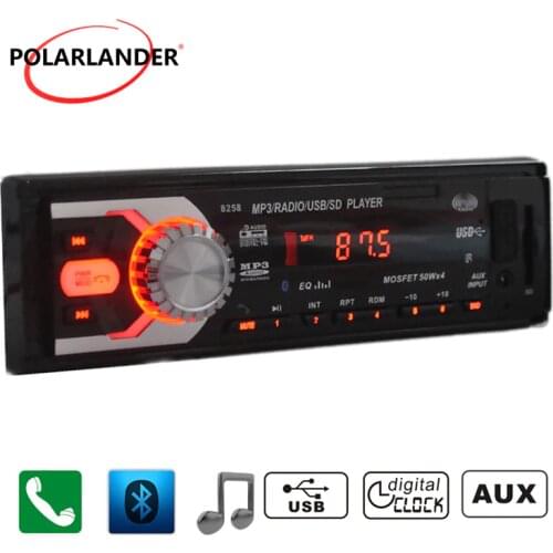 Autoradio radio cassette player Stereo FM MP3 Audio car 5V Charger USB/SD/AUX 1 DIN size New 12V Bluetooth Car Radio player