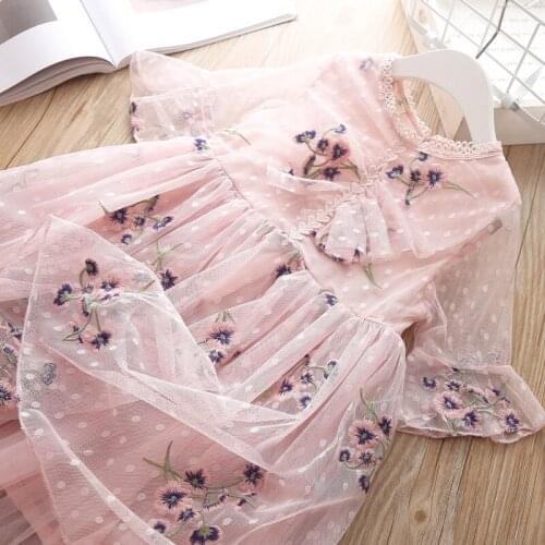 Children Dress Tulle Tutu Fashion Design Party Princess Costumes Beautiful Ball Gown Clothes High Quality Korean Xmas Dresses 3T