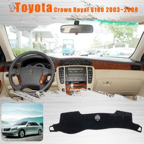 For Toyota Crown Royal S180 2003~2008 Console Dashboard Suede Mat Protector Sunshield Cover