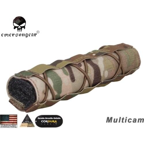 EmersonGear Tactical 22cm Suppressor Cover Quick Release Airsoft Shooting Silence Cover EM9330 Multicam