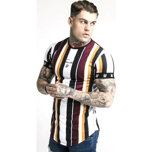 Summer SikSilk Male T Shirt Silk Silk Tshirt O-Neck Short Funny Mens Shirts T Shirts Sik Silk Men Tops Tees