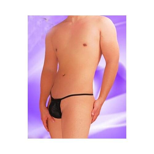 HIMEALAVO mens underwear mens low waist underwear mens transparent thong gay jockstrap thong men