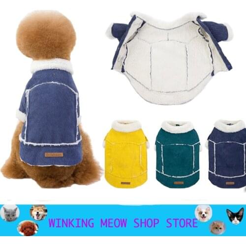 Classic Warm Dog Clothes Puppy Pet Cat Clothes Sweater Jacket Coat Winter Fashion Soft For Small Dogs Poodle XS-2XL