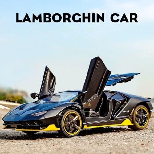 1:32 Lamborghini Centenario LP770 Alloy Sports Car Model Diecast & Toy Vehicles Metal Car Model Simulation Sound Light Kids Gift