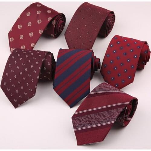 8cm Men Tie Fashion Cravatte Homme Original Luxe Ties For Men Jacquard Tie Business Man Wedding Stripe Accessories Gifts Necktie