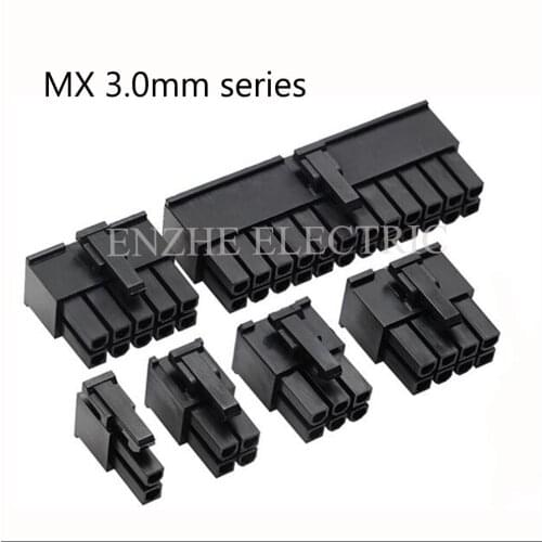 MX 3.0mm 43025-2P~24P AWG30#~22# ROHS Wire to Board female Bar connector wire Strip connector automotive Plug socket PA66UL94V