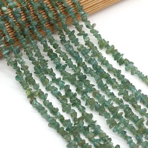 Natural Stone 3-6mm Irregular Shape Freeform Chip Bead Green Aventurine Crystal Bead for Jewelry Making DIY Bracelet 40cm