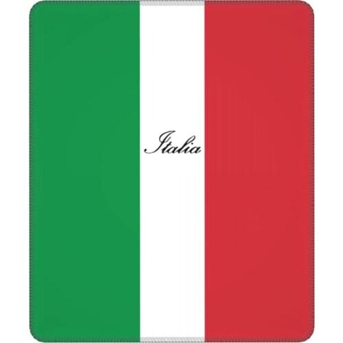 Italian Flag Of Italy Italia Novelty Mouse Pad Non-Slip Mat Pads Natural Rubber PC Table Decoration Cover