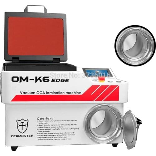 OM-K6 edge OCA master vacuum automatic laminating machine for iphone for samsung LCD oca polarizer film no bubble laminating