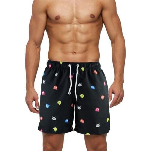 Summer New Men Beach Board Shorts Quick-drying Men Swimming Trunks Men Swimwear Swimsuit Beachwear Beach Shorts Bathing Shorts