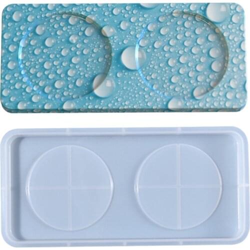 Wine Tray Epoxy Resin Mold Coaster Casting Silicone Mould DIY Crafts Cup Mat Home Decoration Making Tool