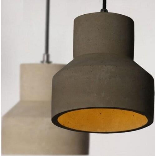 Retro Loft Style Cement Droplight LED Vintage Pendant Light Fixtures For Dining Room Bar Hanging Lamp Decor Indoor Lighting