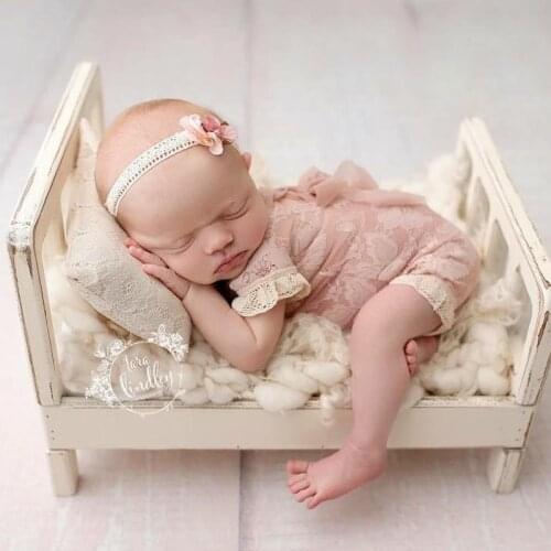 Childrens Photography Props Small Bed Studio Photography 100 Days Newborn Wooden Bed Full Moon To Make Old Baby Photo Bed