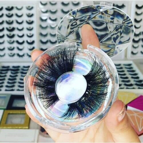 Mink Lashes 25 MM Mink Eyelashes Bulk Wholesale 3D Mink Hair Lashes Pack Long Thick False Magnetic Eyelashes Lash Box Packaging