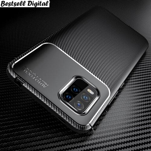 Luxury Carbon Fiber Silicone Case for Xiaomi Mi 10 Lite Shockproof Phone Cover for Xiaomi Mi 10 10 Pro Mi Note 10 Pro