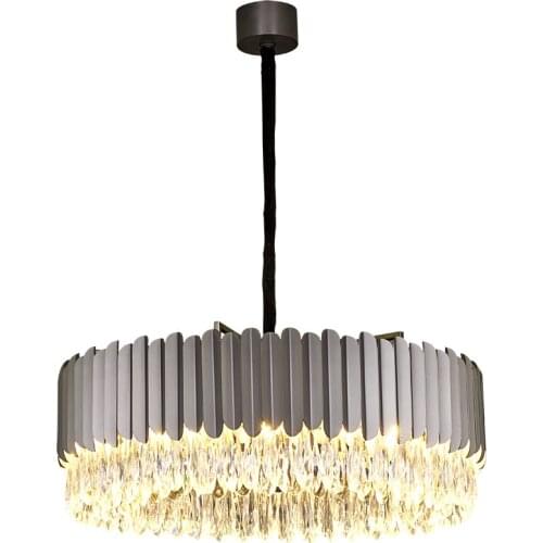 LED Postmodern Crystal Gold Ancient Life Chandelier Hanging Lamp Lighting Lustre Chandelier Lighting Fixture For Foyer