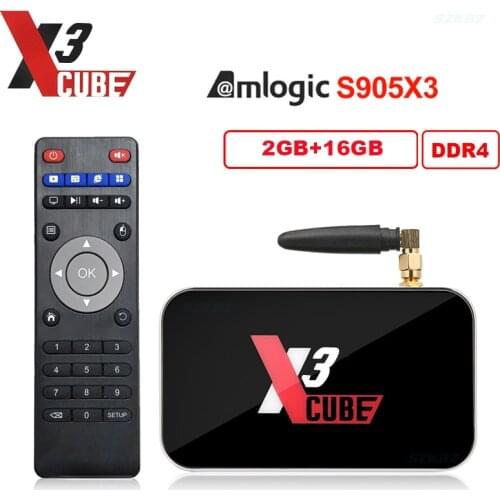 Ugoos X3 Cube X3 PRO Android 9.0 Smart TV Box Amlogic S905X3 4GB DDR4 2.4G 5G WiFi 1000M LAN Set top box NO APP included