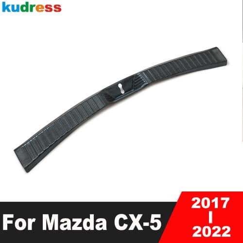 For Mazda CX5 CX-5 KF 2017 2018 2019 2020 Stainless Steel Car Inner Rear Trunk Bumper Cover Trim Protector Guard Accessories