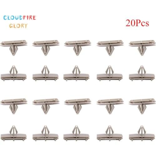 CloudFireGlory 20Pcs Fender Flare Moulding Clip 55156447AA For Chrysler Sebring For Jeep Liberty 2002-2012 Wrangler 2002-2013
