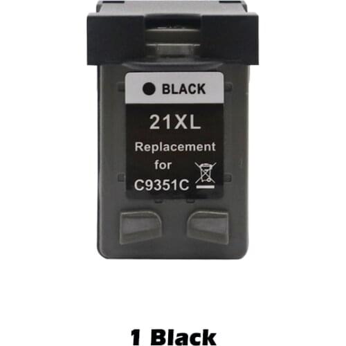 1Pc Black for Hp21 21XL Compatible Ink Cartridges for HP Deskjet 3915 D1320 D1530 F2100 F2280 F4100 F4180 printer for HP 21
