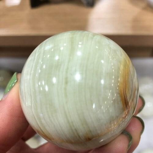 1pcs Natural Afghan Jade Ball Natural Mineral Quartz Sphere Hand Massage Crystal Ball Healing Feng Shui Home Decor Accessory