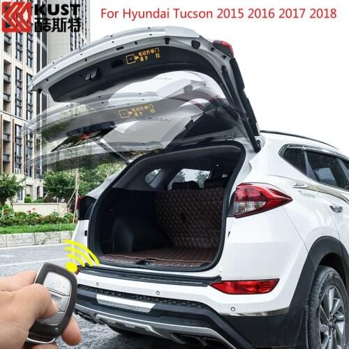Double rod anti-clamping electric tailgate electric trunk modification For Hyundai Tucson 2015 2016 2017 2018