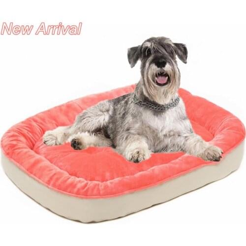 Double Side Crystal Plush Fleece Lounger Dog Bed Pet Bed for Cats and Dogs Breathable Super Comfy Pet House