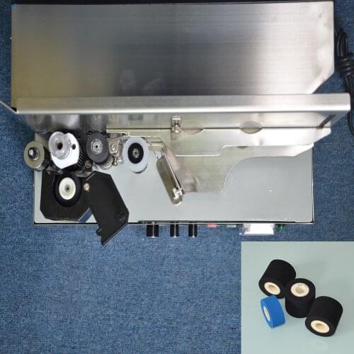 Hot sale my380f coding machine on pharmacy and food industry with 2 pcs hot roll samples with 12pcs free hot ink roll