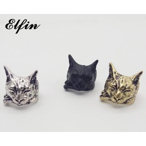 Elfin Female Vintage Adjustable Lazy Cat Rings Fashion Animal Retro Style Men Jewelry Ring Anillos Mujer Warcraft