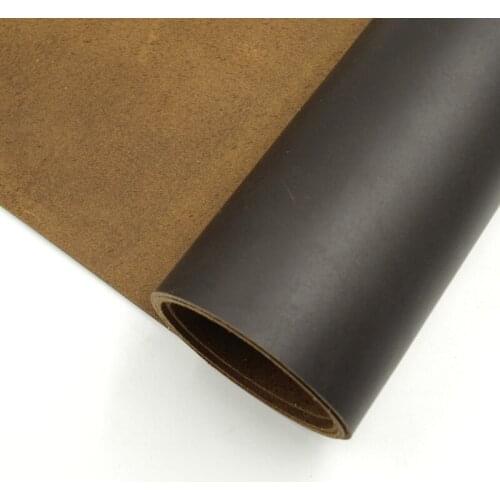 The first layer of cowhide crazy horse leather 2.0mm vegetable tanned oil waxy leather diy