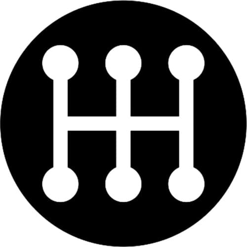 Creative Cutting 5-speed Gearbox Car Stickers PVC Personality Fashion Auto Windows Exquisite Decals Waterproof Decoration