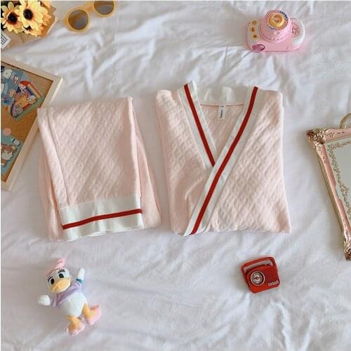 Hot sale solid color pure cotton air cotton confinement clothing nursing suit winter thick home maternity pajamas