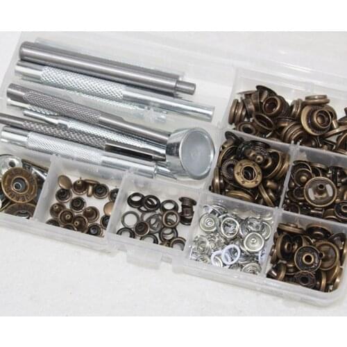 13 tools set combination 80 metal four- one buttons installation five-claw buckle pierced rivet cowboy clothing button handmade