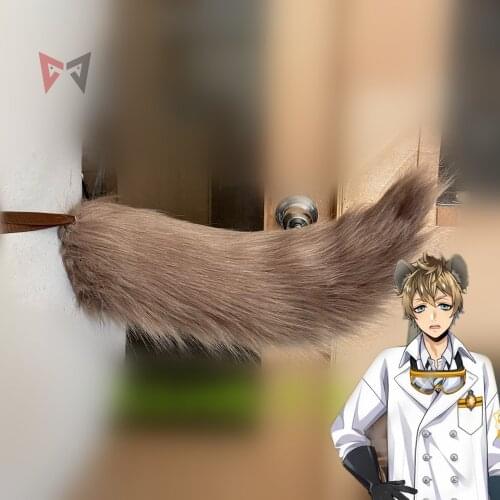 MMGG New Twisted-Wonderland Ruggie Bucchi Cosplay Ears Tail Custom Made Hairpin Set For Girl Women Costume Accessories