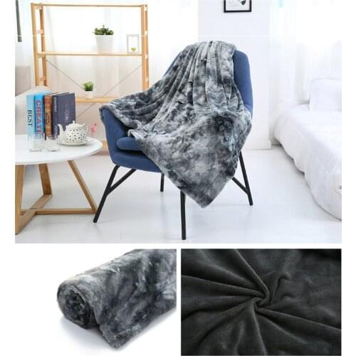 3 Sizes Throw Blanket for Sofa Soft Fur Blanket in Faux Fur Sofa Warm Comfortable Blankets with Hairy Sherpa 160x200cm Blanket