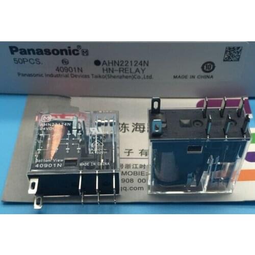 AHN22124N 24VDC 5A 250VAC DIP8 NAIS MATSUSHITA RELAY 2 From C with LED,New and original