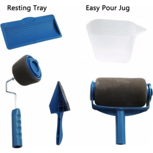 Roller brush Five in one multifunction Paint brush suit Telescopic rod seamless Corner paint brush