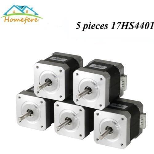 5 Pcs Nema17 Stepper Motor 42 motor Nema 17 Motor 42BYGH 1.7A 17HS2408 17HS4401 17HS8401 Stepper Motor 4-lead for 3D Printer