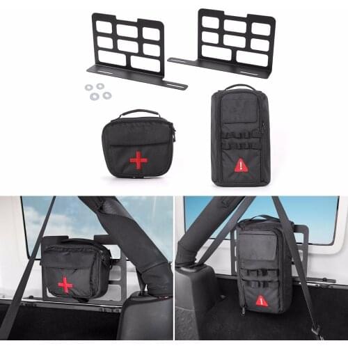 SHINEKA Metal Car Interior Trunk Rack Storage Rack Luggage Carrier For Jeep Wrangler JK 2007-2018 for Jeep Wrangler JL