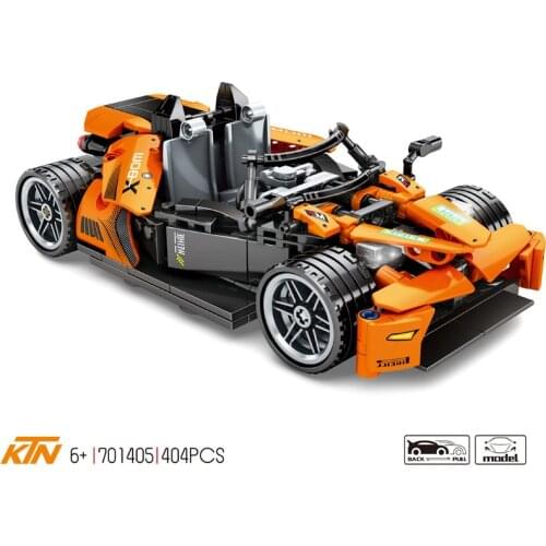 Technical super sport car building block KTM XBOW model Pull back vehicle steam assembly brick toys collection for gifts