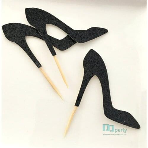 Cupcake toppers, shoe cupcake topper,stiletto, Bridal Shower Decor,bachelorette decor,wedding decor,party decor,birthday decor