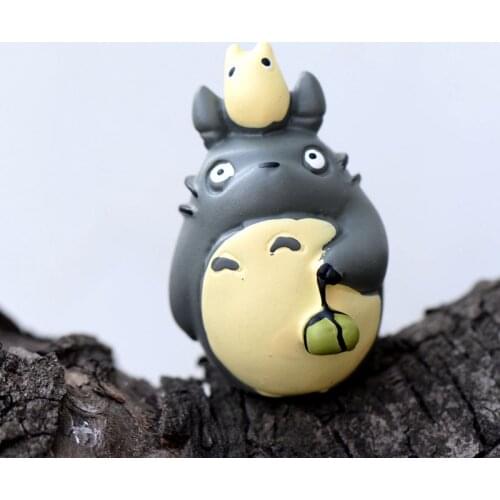 Totoro Taking Food Miniature Fairy Garden Decorations Houses Mini Craft Micro Landscaping Decor Home Decoration DIY Accessories