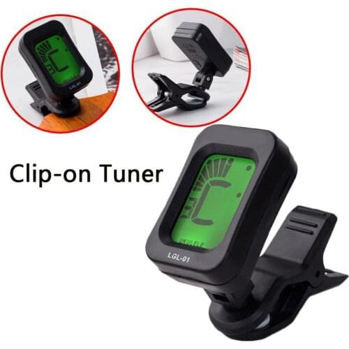 Electric Guitar Tuner Foldable Rotating Clip High Sensitivity Clip-on Ukulele Mini AT-01A Accessories Digital OP-101 Guitar N0Y5