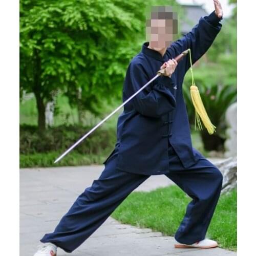 Unisex blue/white/black/green/pink/grey cotton&linen kung fu martial arts uniforms tai chi clothing taijiquan suits