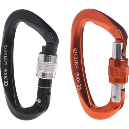 1Pc 25kN Carabiner Buckle Aluminum Alloy Hook Climbing Camping Outdoor Survival Tool